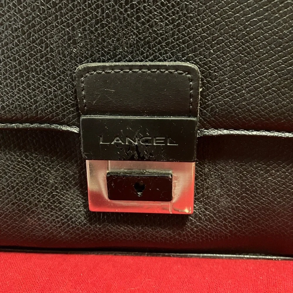 Stunning Vintage LANCEL Paris Pouch Organizer with Keys Wristlet Made in France
